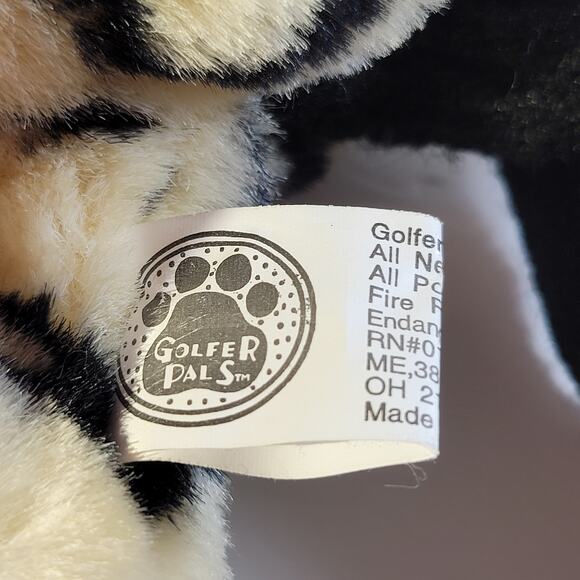 Golfer Pals Snow Leopard Plush Golf Club Cover Vintage - Picture 15 of 16